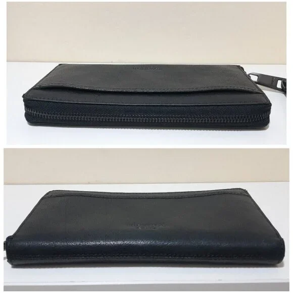 Margot York Patty envelope full zip real leather wallet 8"W×4.5"H - Picture 5 of 5